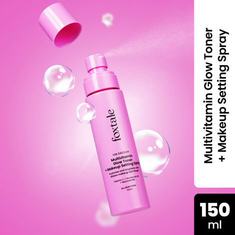 Buy Foxtale The Dazzler Multivitamin Glow Toner + Makeup Setting Spray With Vitamin C + Provitamin B5 + Niacinamide (150 ml)-Purplle