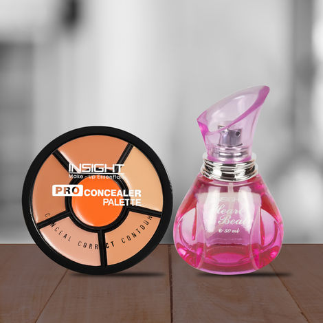 Buy Insight Cosmetics Heart Beat EAU DE PARFUM (POUR FEMME) + Pro Concealer Palette Combo of 2-Purplle