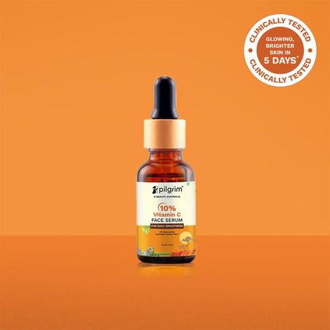 Buy Pilgrim 10% Vitamin C Face Serum For Daily Brightness (30 Ml)-Purplle