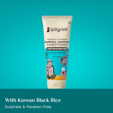 Buy Pilgrim Redensyl & Anagain Hairfall Control Conditioner, 200 ml with Korean Black Rice, Prevents Hair Thinning, Hair Loss & boosts Hair Growth & Thickness-Purplle