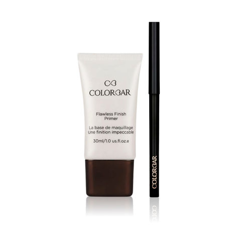 Buy Colorbar Cosmetics Flawless Finish Primer-30ml + Intensely Rich Kajal - Dreamy Black 0.3g-Purplle