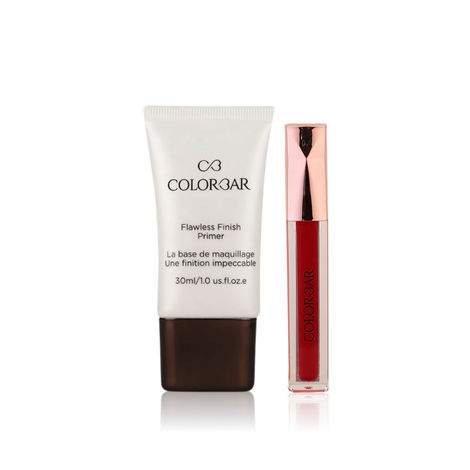 Buy Colorbar Cosmetics Flawless Finish Primer-30ml + Sindoor My Maroon (3.8 ml)-Purplle