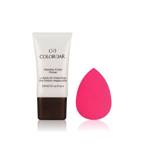 Buy Colorbar Cosmetics The Perfect Blend Kit: Flawless Finish Primer-30ml + Blend-itude Makeup Sponge-Pink Sponges-Purplle