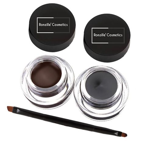 Buy Ronzille Gel Eyeliner Black and Brown-Purplle