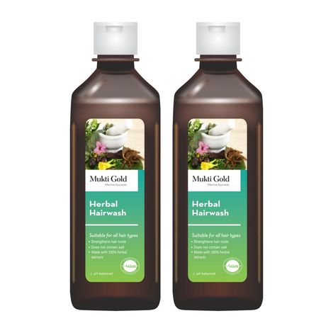 Buy Axiom Mukti Gold Herbal Hairwash 200ml-Purplle