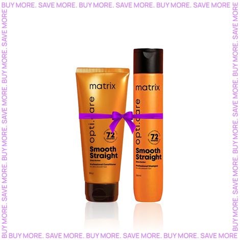 Buy MATRIX Opti.Care ProfessionalA Smooth Straight ConditionerA + (196 gm) MATRIX Opti.Care Professional Shampoo forA Smooth StraightA ShampooA (350 ml)-Purplle