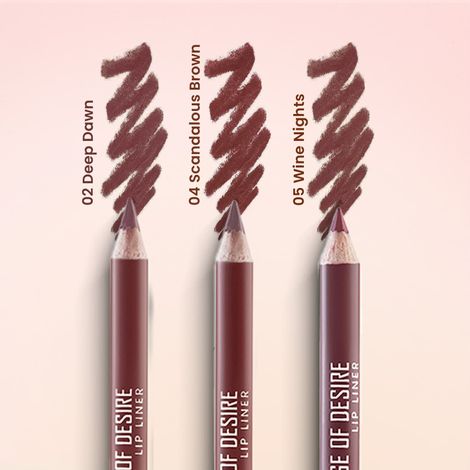 Buy MARS Edge of Desire Lip Liners - Set of 3 - A-Purplle