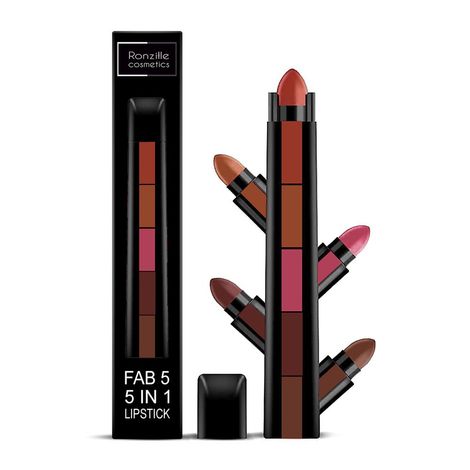 Buy Ronzille Fab 5 Step Lipstick 5 in 1 Lipstick -A-Purplle