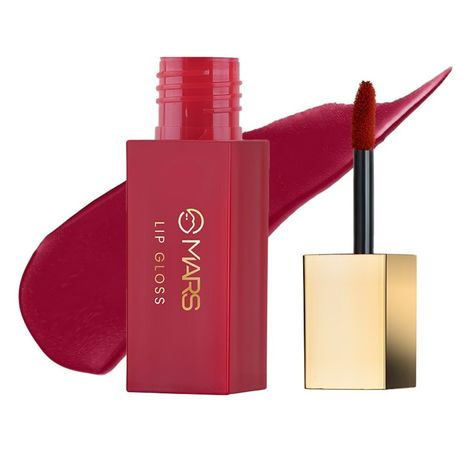 Buy MARS Golden Era CineMagic Lip Gloss | Highly Pigmented | Long-Lasting Upto 12 Hours | Transfer-Proof and Smudging-Proof | Instant High Shine Gloss | Comfortable Wear (2 ml) (07-RANI)-Purplle