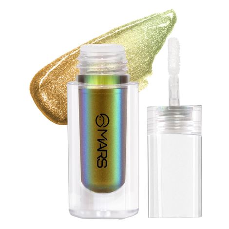 Buy MARS Northern Lights Liquid Eyeshadow With Dual-Tone Chrome Effect | Liquid Shimmer | One Swipe Pigmentation | Smudge Proof | Light Weight Formula (1.8 ml) (01-Scottish Serenity)-Purplle