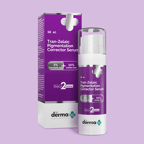 Buy The Derma Co. Tran-Zelaic Pigmentation Corrector Serum with Tranexamic Acid & Azelaic Acid - 30 gm | Treats Hyper Pigmentation & Melasma | Reduces Acne & Acne Marks-Purplle