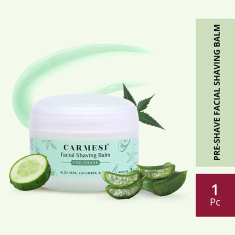 Buy Carmesi Facial Shaving Balm - 2 in 1 Pre & Post Shave - 50 gm-Purplle