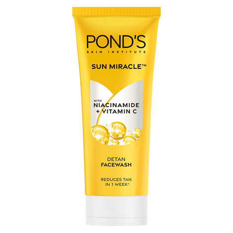 Buy Pond's Detan Face Wash For Tan Reduction, With Brightening Vitamin C & Niacinamide (100gm) | All Skin Types-Purplle