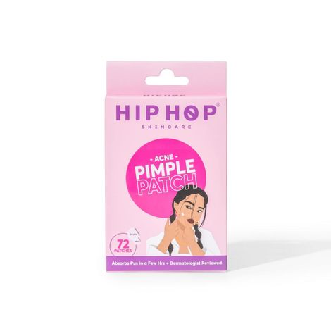 Buy HipHop Skincare Acne Patch With Hydrocolloid & Salicylic Acid| Absorbs Pus, Flattens Pimples | Quick-Acting, Waterproof & Transparent | For Men & Women, All Skin Types 25 gm-Purplle