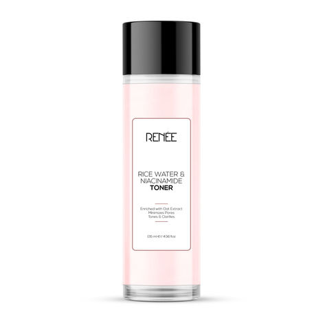 Buy RENEE Rice Water & Niacinamide Toner, Hydrates & Soothes, Minimize Pores, Reduces Acne Marks, Wrinkles & Redness, Helps Smoothen, Brighten & Evens out skin, Rice water, Niacinamide Infused, 135 ml-Purplle