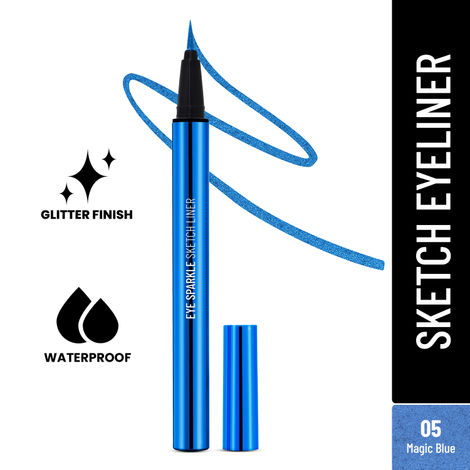 Buy Swiss Beauty Eye Sparkle Sketch Liner Glitter Finish and Water-Proof|Fine Tip For Precise Application 5- Magic Blue (0.6 gm)-Purplle