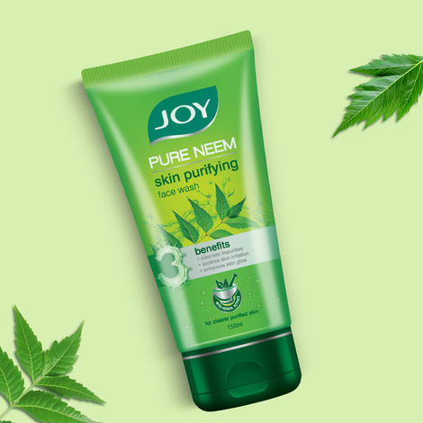 Buy Joy Skin Purifying Neem Face Wash For Oily Skin | Fights Acne, Pimples & Controls Excess Oil (150 ml)-Purplle