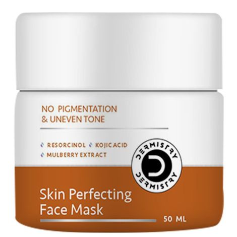 Buy Dermistry Pigmentation Removal Skin Perfecting Face Pack Mask I Kojic Acid I Resorcinol I Mulberry Ext I Removes Melasma Fades Pigmentation Blemishes Dark Spots Uneven Tone I All Skin Types Women Men (50 ml)-Purplle