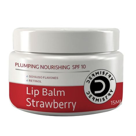 Buy Dermistry Plumping Nourishing SPF10 Glossy Tinted Lip Care Balm Strawberry for Dry Dark Pigmented Chapped Lips I Shea Butter I Retinol I Coconut Oil I Moisturization Smoothening I Glossy Finish Soft Pink Lips Women (15 ml)-Purplle
