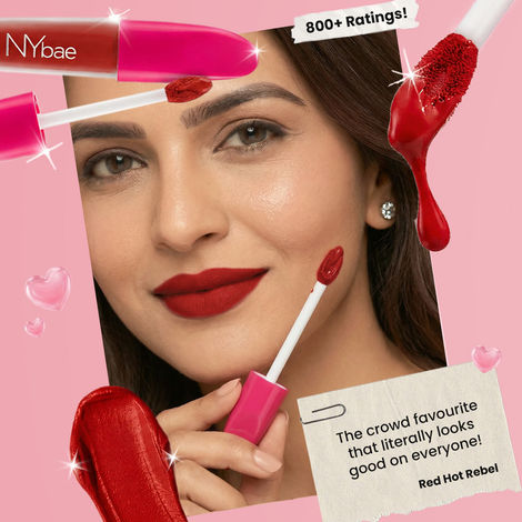 NY Bae Velvet Mousse Lipstick - Red Hot Rebel 01