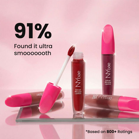 NY Bae Velvet Mousse Lipstick - Red Hot Rebel 01