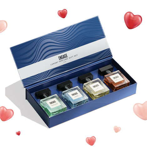 Buy Engage Luxury Perfume Gift Pack for Men, Travel Sized, Assorted Pack, Ideal Valentine Gift, Birthday Gift, 25 mlX4-Purplle