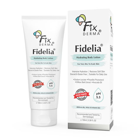 Buy Fixderma Fidelia Hydrating Body Lotion | Moisturizer for face & Body | Body lotion for Winter | Body lotion for Women & Men | Body Lotion for Very dry to Scaly skin with Avocado oil - 100 ml-Purplle