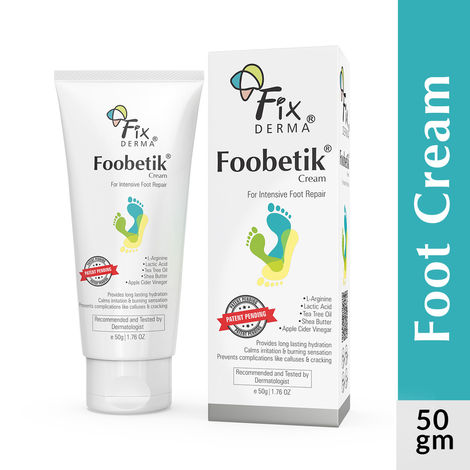 Buy Fixderma Foot cream, Foot care for diabetic, For Dry & Cracked Feet, Moisturizes & Soothes Feet, Heel Repair, For Calloused, or Chapped Skin, Paraben Free - 50 gm-Purplle