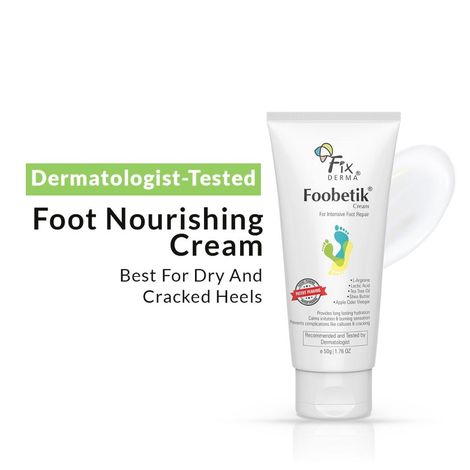 Buy Fixderma Foot cream, Foot care for diabetic, For Dry & Cracked Feet, Moisturizes & Soothes Feet, Heel Repair, For Calloused, or Chapped Skin, Paraben Free - 50 gm-Purplle