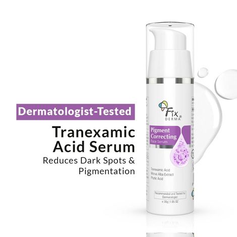 Buy Fixderma Tranexamic Acid Serum, Pigment Correcting Serum | Face Serum for Melasma, Hyperpigmentation & Acne Spots | Acne Serum | Face Serum for Men & Women - 30 gm-Purplle
