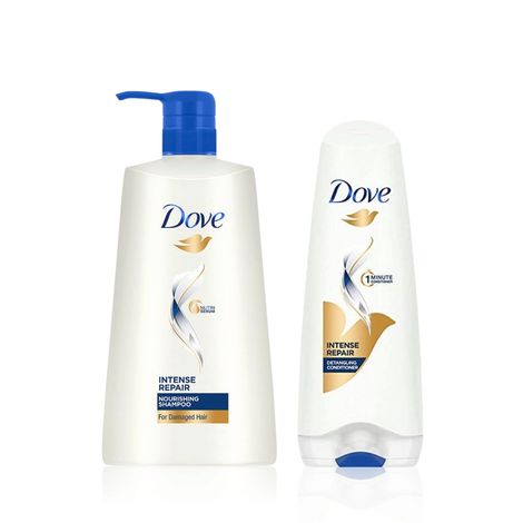 Buy Dove Intense Repair Shampoo (650 ml) + Dove Intense Repair Conditioner (175 ml)-Purplle