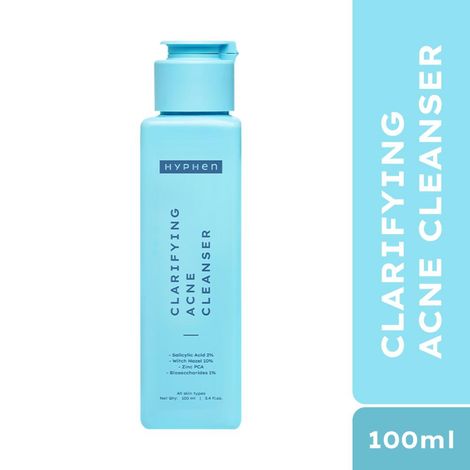 Buy Hyphen Clarifying Acne Cleanser with Salicylic Acid 2% | Anti-Acne Face Wash for Oil Control - 100 ml-Purplle