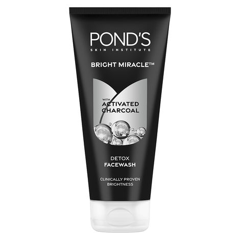 Buy Ponds Pure Detox Pollution Clear Face Wash With Activated Charcoal,100 gm-Purplle