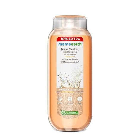 Buy Mamaearth Rice Water Moisturizing Body Wash with Rice Water & Hydrating Lily Scent for Dewy Glass Skin - 275 ml | Intensely Moisturizes | Long Lasting Fragrance | Deeply Cleanses | Gentle | All Skin Types-Purplle