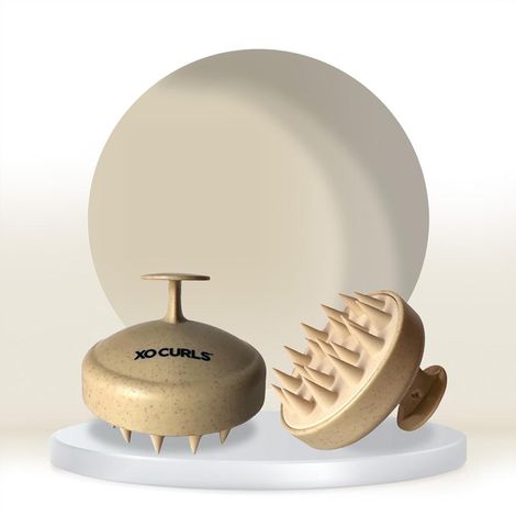 Buy Xo Curls Shampoo Brush - Beige 1 Pc-Purplle