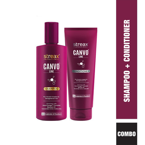 Buy Streax Professional Canvoline (Shampoo + Conditioner) Combo of 2-Purplle