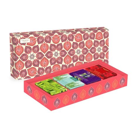 Buy Vaadi Herbals Exotic Fragrance Collection - 4 Premium Herbal Handmade Soap Gift Box (75 gm X 4)-Purplle