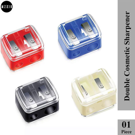 Buy MeSkin Dual Hole Sharpener Black - ( Assorted Color, Pack of 1)-Purplle