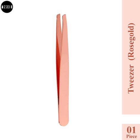 Buy MeSkin Slant Tweezer Rose Gold - (Pack of 1)-Purplle