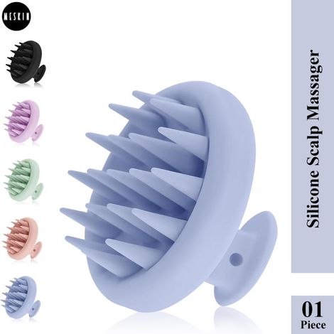 Buy MeSkin Scalp Massager Shampoo Brush (Assorted Colors, Pack of 1)-Purplle