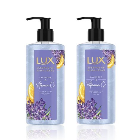 Buy LUX LAVENDER & VIT C ILLUMINATING Body wash 400 ml (Pack of 2)-Purplle