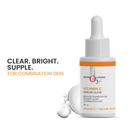 Buy O3+ Professional Vitamin C Serum Glow with Glycolic Acid (30 ml)-Purplle