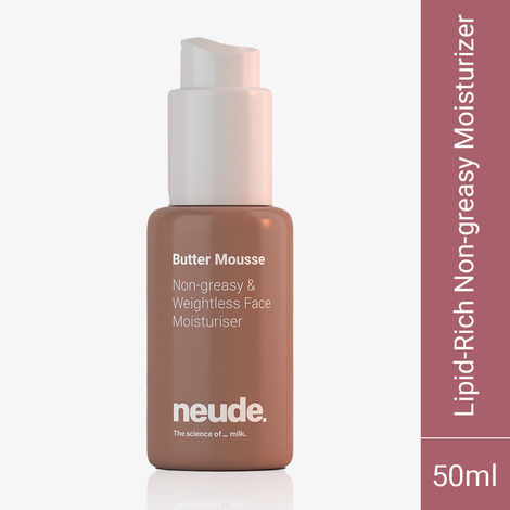 Buy Neude Skin Non-Greasy Weightless Face Moistuirizer for Dry Skin 50 ml - Butter Mousse-Purplle