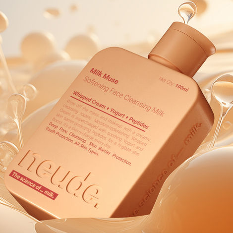 Buy Neude skin Peptide Face Cleansing Milk - Deep Pore Cleansing, Sensitive Skin Friendly 100 ml - Milk Muse-Purplle