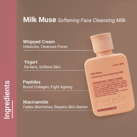 Neude Peptide Face Cleansing Milk - Deep Pore Cleansing, Sensitive