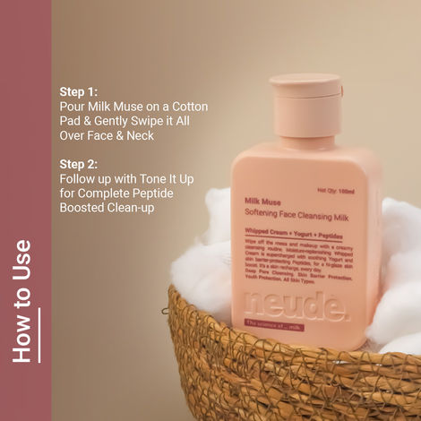 洗顔グッズ Dipaduna Facial Treatment Cleansing Milk Neude Peptide Face Cleansing Milk - Deep Pore Cleansing, Sensitive