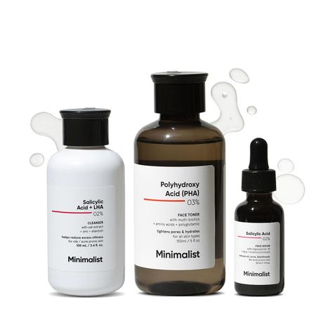Buy Minimalist CTS Combo for Oily/Acne Prone Skin (Cleanser 100ml + Toner 150ml + Serum 10ml) - Combo of 3-Purplle
