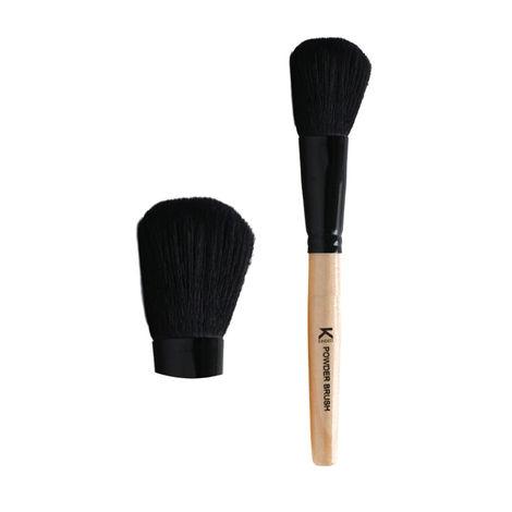 Buy KINDED Powder Makeup Brush Professional Natural Wooden Handle-Purplle