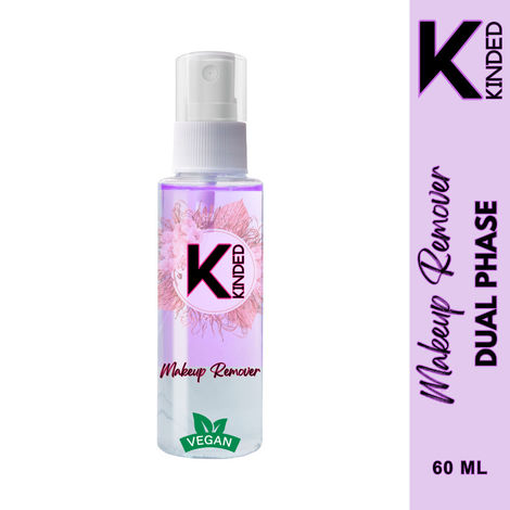 Buy KINDED Makeup Remover Oil Based Dual Phase Micellar Water for Waterproof Makeup Lilac Purple - 60 ml-Purplle