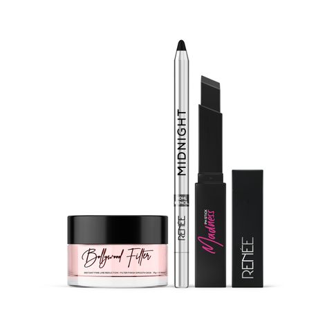 Buy RENEE Must-Have Makeup Duo (Bollywood Filter Primer,15 gm + Midnight Kohl Pencil,1.5 + Black Magic Madness PH Stick, 3 gm) - Combo of 3-Purplle